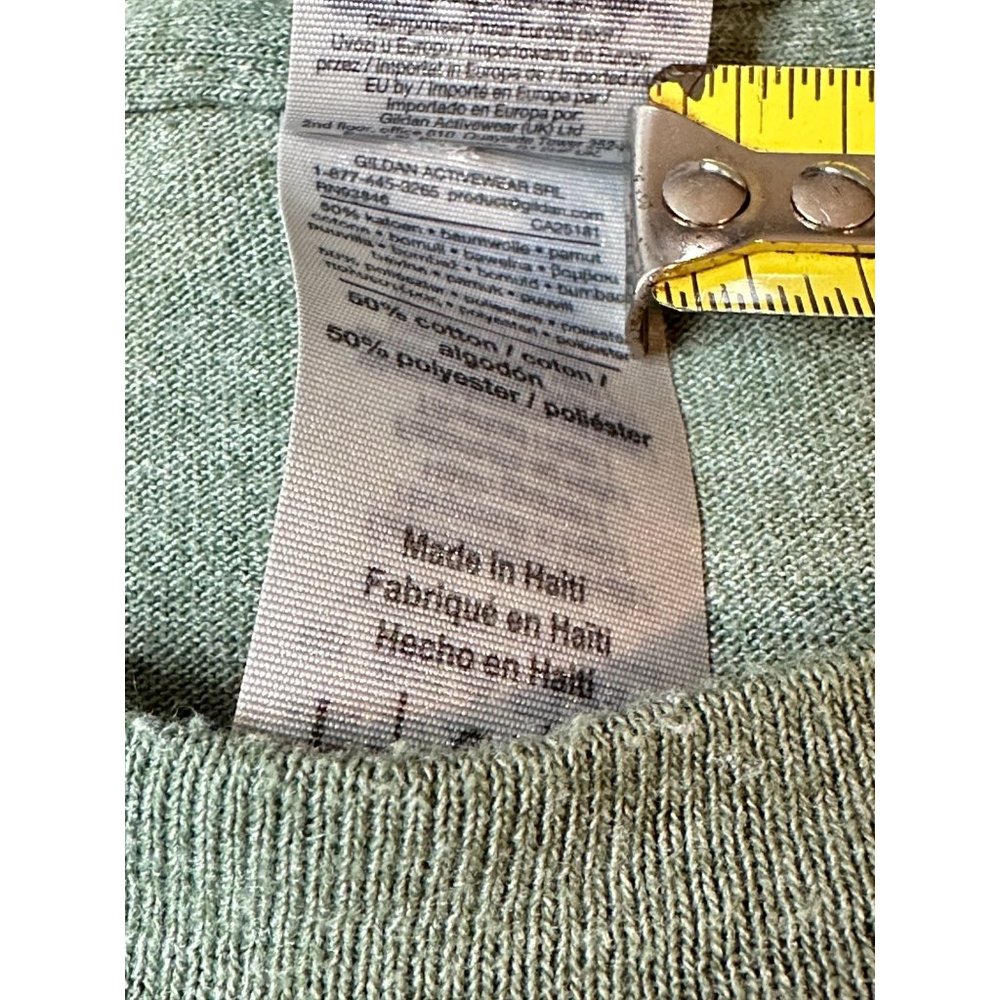 Outer Banks North Carolina Graphic T-Shirt Short Sleeves Green Preowned Gildan L - Picture 5 of 7